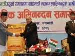 Pranab Mukherjee attends civic reception in Nepal