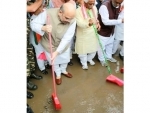 Amit Shah participates in cleanliness drive