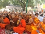 Buddhist monks from 36 countries pray at Bodh Gaya for end of 