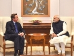 Ex-UK PM David Cameron meets Narendra Modi