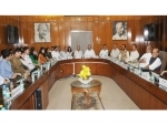 Group of IAS Officers of 2014 batch interact with 11 Union Ministers led by Rajnath Singh 