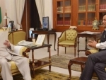 Assam Chief Minister Sarbananda Sonowal meets Pranab Mukherjee 