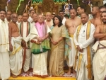 President Pranab Mukherjee visits Srivari Temple