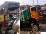 West Bengal: 15 hurt in Howrah bus-truck collision