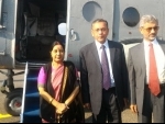 Sushma Swaraj leaves Nepal