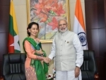 Narendra Modi meets Myanmar leader Aung San Suu Kyi