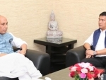 Arunachal Pradesh CM Pema Khandu meets Rajnath Singh