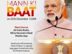 Modi to address Mann Ki Baat today