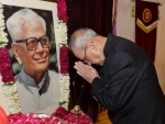 President pays floral tributes to R. Venkataraman on his birth anniversary 