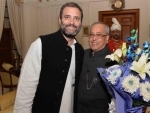 Rahul Gandhi,Sonia Gandhi wish President Pranab Mukherjee on birthday