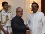 Sri Lankan President Maithripala Sirisena arrives in India