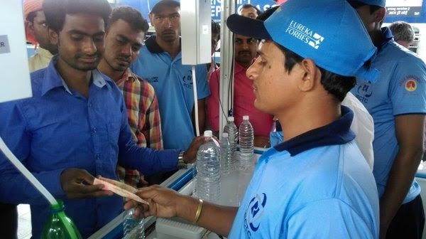 Passengers can complain about non-functioning water vending machines in railway stations on toll free number 