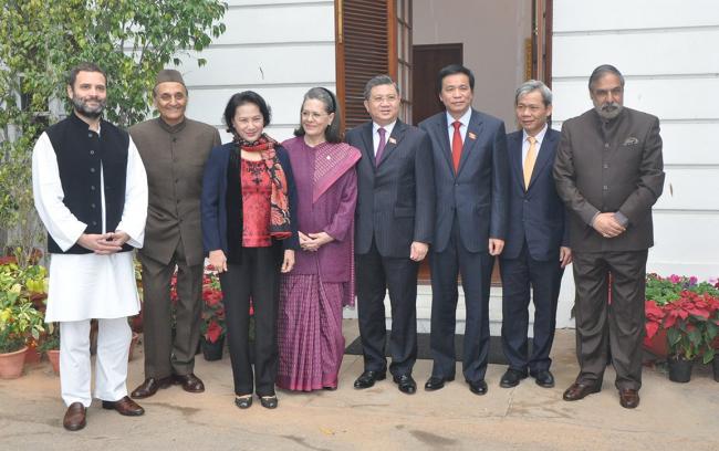 Vietnam's Parliamentary delegation meets Sonia Gandhi,Rahul Gandhi