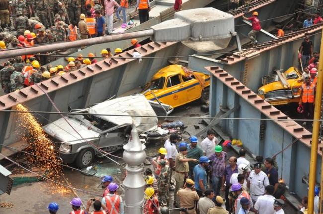 15 killed in Kolkata flyover mishap