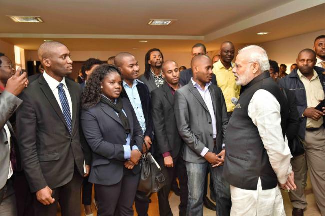 PM Modi visits National Assembly of Mozambique, interacts with students at CITD