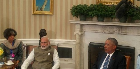 Narendra Modi meets US President Barack Obama