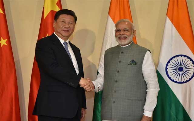 Indian PM Narendra Modi meets Xi Jinping