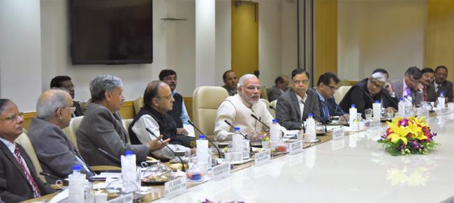 PM attends NITI Aayogâ€™s interaction with economists on â€œEconomic Policy â€“ The Road Aheadâ€ 