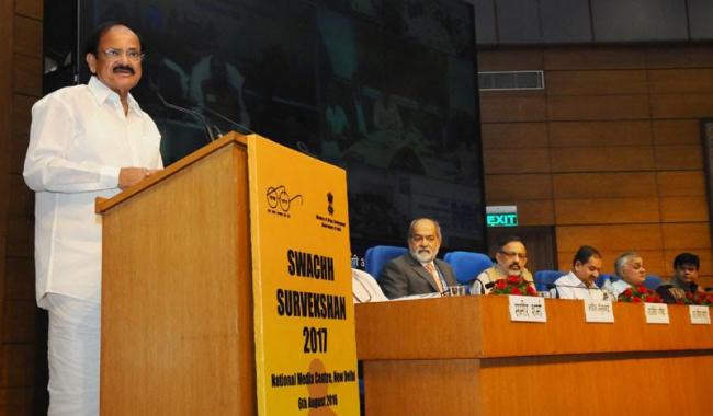 Venkaiah Naidu launches Swachh Survekshan of 500 cities 