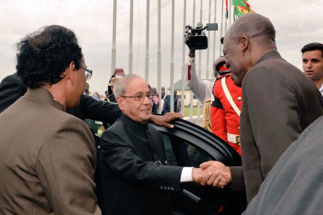 President Pranab Mukherjee commences his three African nations tour