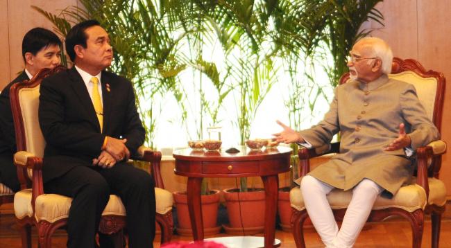 Thailand PM meets Vice President Hamid Ansari