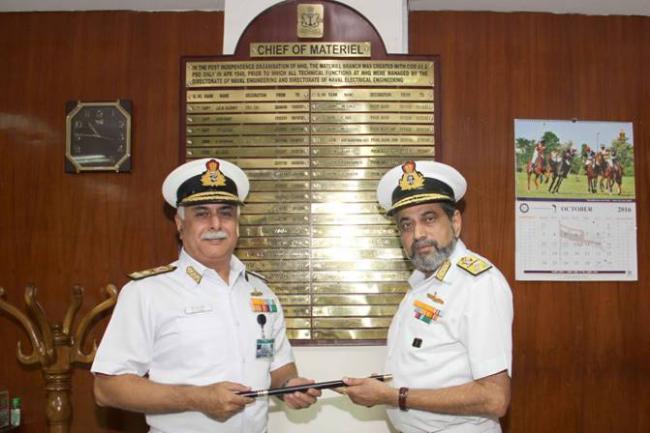 GS Pabby assumes charge as Chief of Materiel, Indian Navy