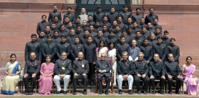 Probationers of Indian Forest Service call on President