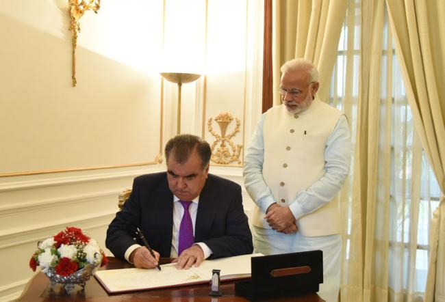 Modi, Emomali Rahmon discuss strengthening India-Tajikistan relations