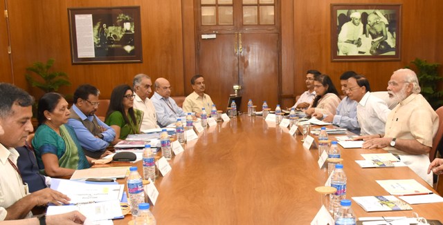 PM Modi reviews drought and water scarcity situation at high level meeting with Gujarat CM