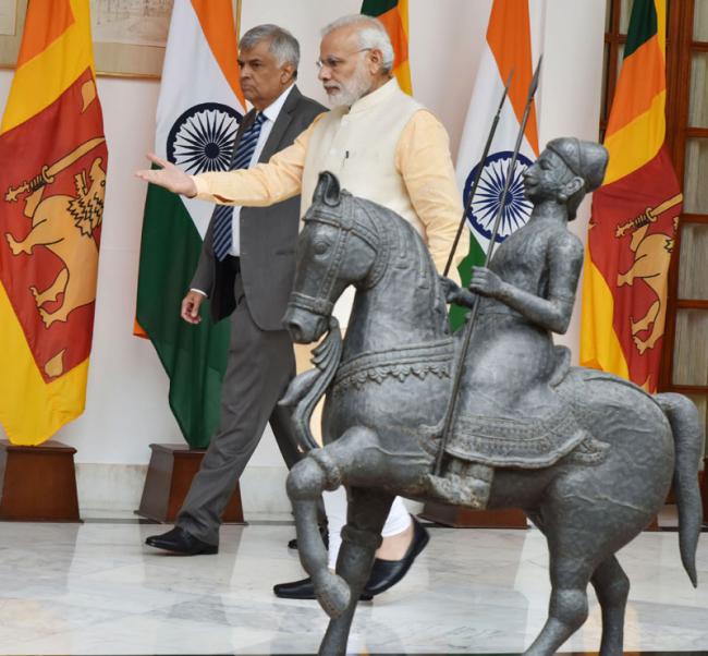  Sri Lankan Prime Minister Ranil Wickremesinghe meets Narendra Modi 