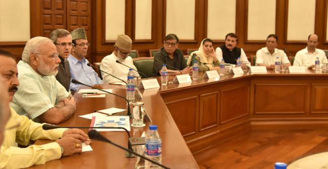 Delegation of leaders from J&K Opposition Parties meets PM