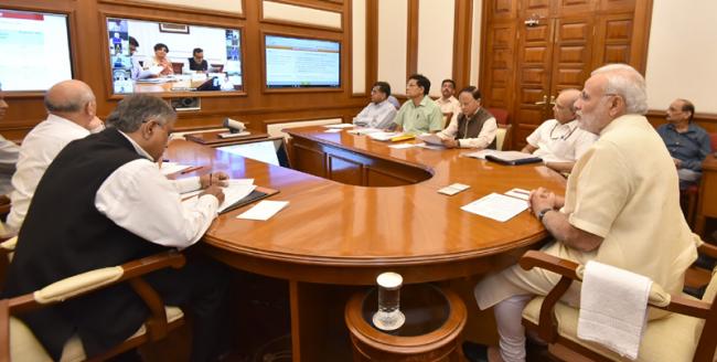 PM Modi interacts through PRAGATI