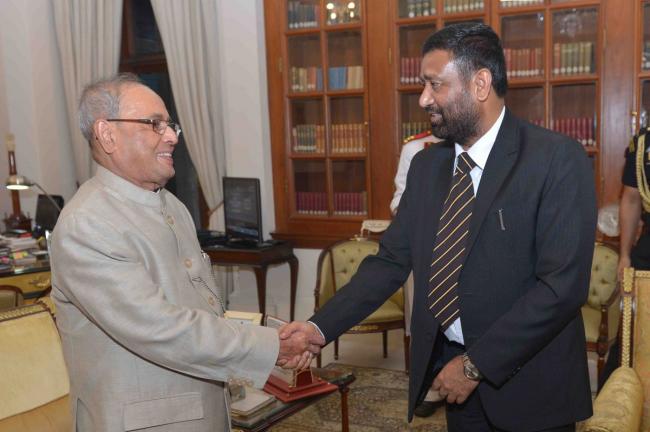 Deputy Prime Minister of Nepal calls on President Mukherjee