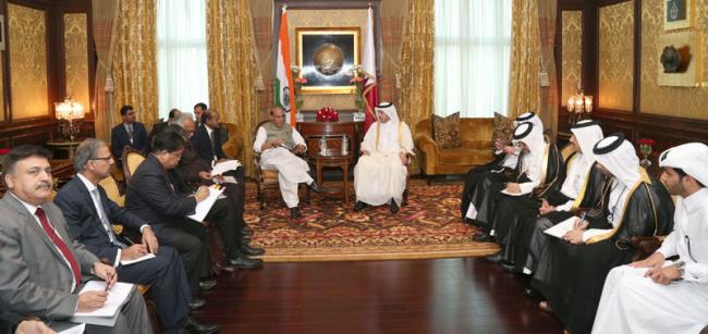 Union Home Minister calls on Prime Minister of Qatar 