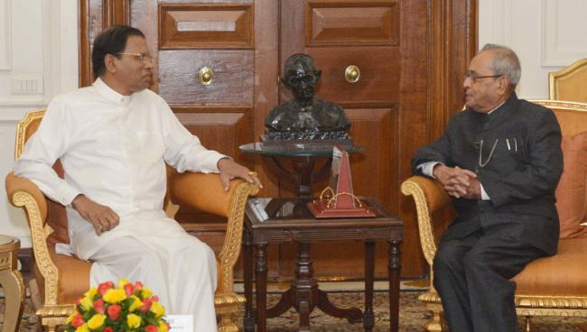 President of Sri Lanka calls on President Pranab Mukherjee