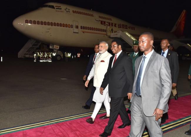 Prime Minister Narendra Modi commences Tanzania visit