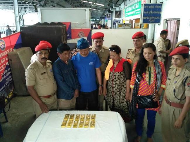 Police recover 20 kg gold from train in Guwahati station, arrest four from Mizoram
