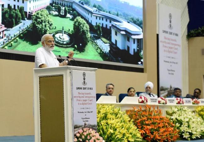 PM attends event to mark introduction of digital filing as a step towards paperless Supreme Court