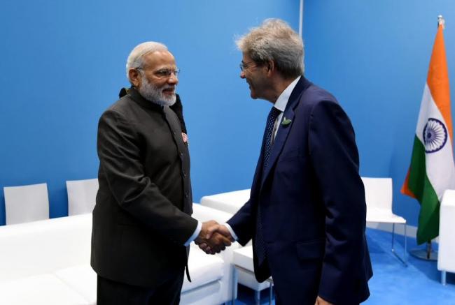 Narendra Modi meets Italian Prime Minister