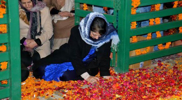 J&K CM Mehbooba Mufti pays homage to father and former CM on his first death anniversary 