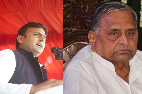 SP factional feud : Mulayam Singh leaves for Delhi to meet EC, Akhilesh collects signatures of support