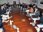 Sushma Swaraj meets Dutch Foreign Minister Bert Koenders