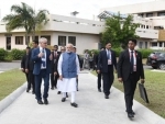 PM Modi visits Mahaveer Philippine Foundation, meets nine-year-old with Jaipur foot