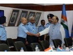 Arun Jaitley interacts with IAF Commanders during Air Force Commanders' Conference 