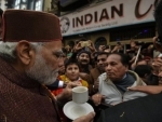 Narendra Modi enjoys coffee at Indian Coffee House in Shimla