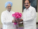 Manmohan Singh meets Vice President M Venkaiah Naidu 