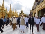 Narendra Modi visits Shwedagon Pagoda in Myanmar