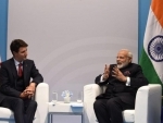 Modi meets his Canadian counterpart JustinTrudeau 