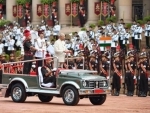 President of India witnesses ceremonial change-over of the Army Guard Battalion 
