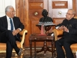 Prime Minister of Portugal calls on President Mukherjee